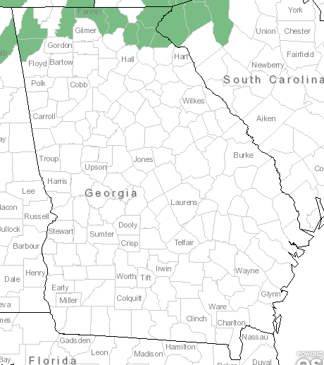 The Georgia range of Aralia racemosa